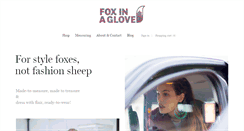 Desktop Screenshot of foxinaglove.com